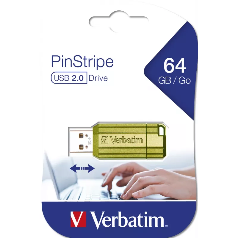 Verbatim Store n Go Pinstripe USB 2.0 Eucalyptus Green 64GB USB kľúč