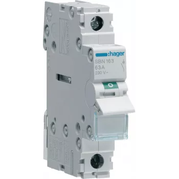 HAGER SBN163 modulárny odpojovač 1P 63A 1 modul