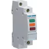 HAGER SVN129 signálna lampa, 230V AC, 3 x LED červená+zelená+oranžová, DIN lišta