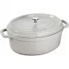 STAUB LA COCOTTE liatinový hrniec oválny 3,2 L, gaštanovosivá