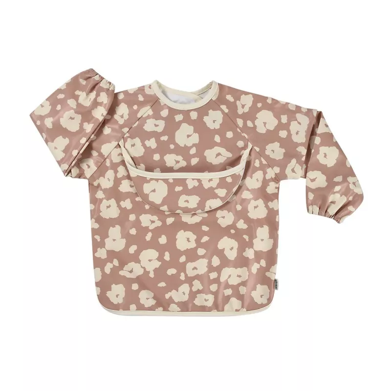 Beaba 2-in-1 podbradník s odnímateľnými dlhými rukávmi Savannah Bloom