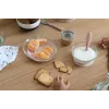 Beaba Duralex súprava na stolovanie z tvrdeného skla s prísavkami Cotton Candy