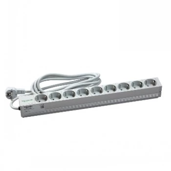 Schneider Electric Actassi 1U PDU napájacia rozvodná lišta - 9 Schuko zásuviek 19 palcov VDE