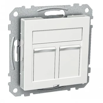 Schneider Electric dátová prípojka Actassi S-One Cat6A STP RJ45 biela