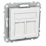Schneider Electric dátová prípojka Actassi S-One Cat6A STP RJ45 biela