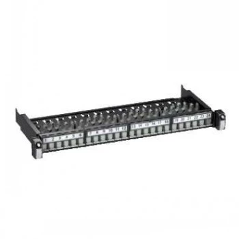 Schneider Electric Actassi S1 sieťový patch panel 24xRJ45 STP Cat6A 1U biely