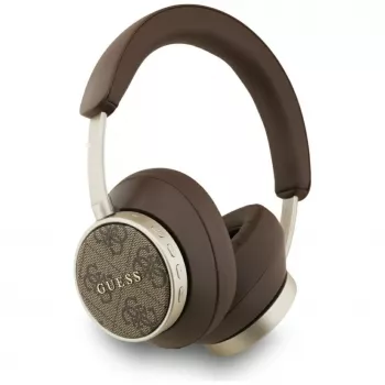 Guess Bluetooth 4G Classic Logo bezdrôtové náhlavné slúchadlá - hnedé