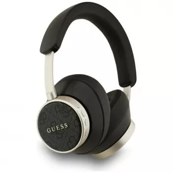 Guess 4G Classic Logo bezdrôtové Bluetooth náhlavné slúchadlá - čierne