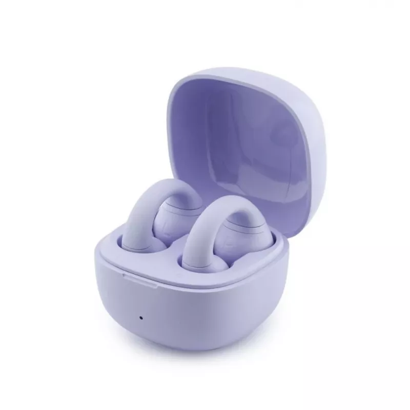 Guess Mini Classic Open-Ear bezdrôtové slúchadlá fialové