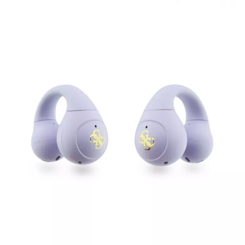 Guess Mini Classic Open-Ear bezdrôtové slúchadlá fialové