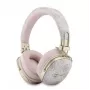 Guess náhlavné Bluetooth slúchadlá s ENC, Metal 4G Script Logo, čierne