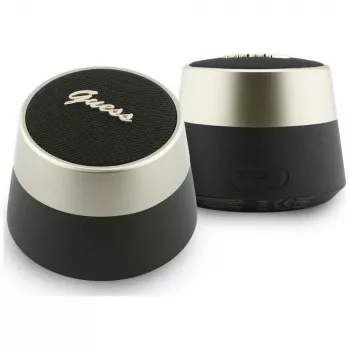 GUESS Bluetooth reproduktor 5W Script MetalLogo čierny