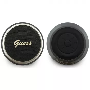 GUESS Bluetooth reproduktor 5W Script MetalLogo čierny