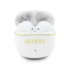 GUESS Glossy Gold Line Classic TWS slúchadlá biele