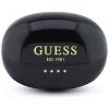 Guess Open-Wearable stereo Bluetooth slúchadlá s kovovým povrchom, elektroplátovanými časťami a klasickým logom čierne