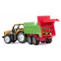 SIKU Blister JCB so Strautmann univerzálnym rozmetadlom - mierka 1:87 sada die-cast modelov