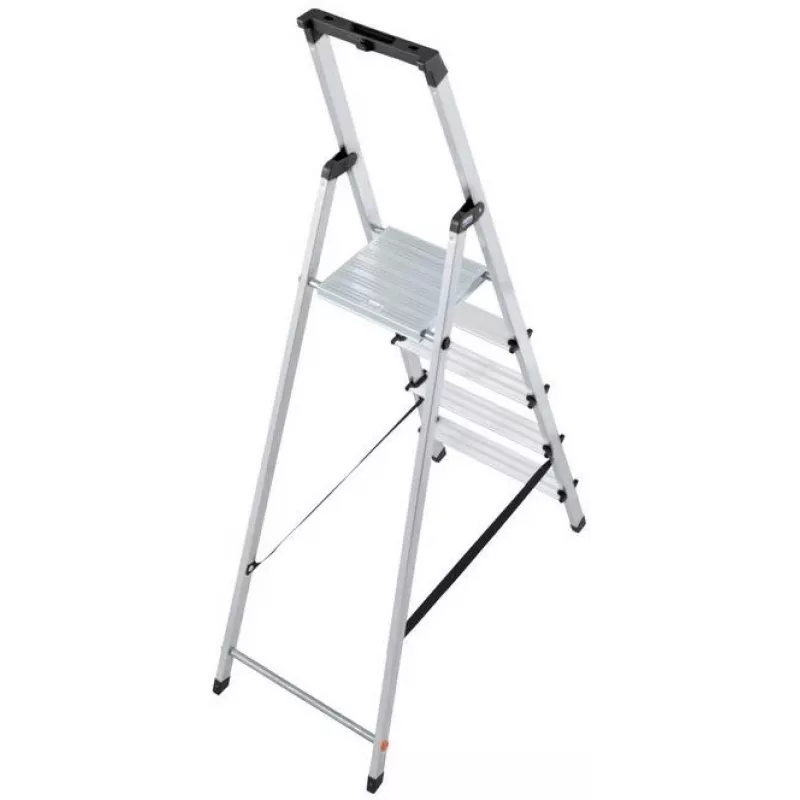 Krause SOLIDY 1x5 126238 jednostranný schodík, 5 stupňov, hliník, nosnosť 150 kg
