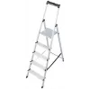 Krause SOLIDY 1x5 126238 jednostranný schodík, 5 stupňov, hliník, nosnosť 150 kg