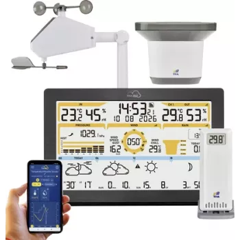 TFA TFA.me 35.8106.01 ID-05 WLAN meteorologická stanica čierna