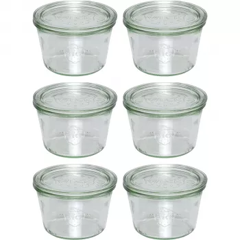 WECK zavárací pohár 370ml set so 6 kusmi