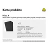 Klingspor PS 11 A brúsny papier na mokré a suché brúsenie, P1500, 50 listov