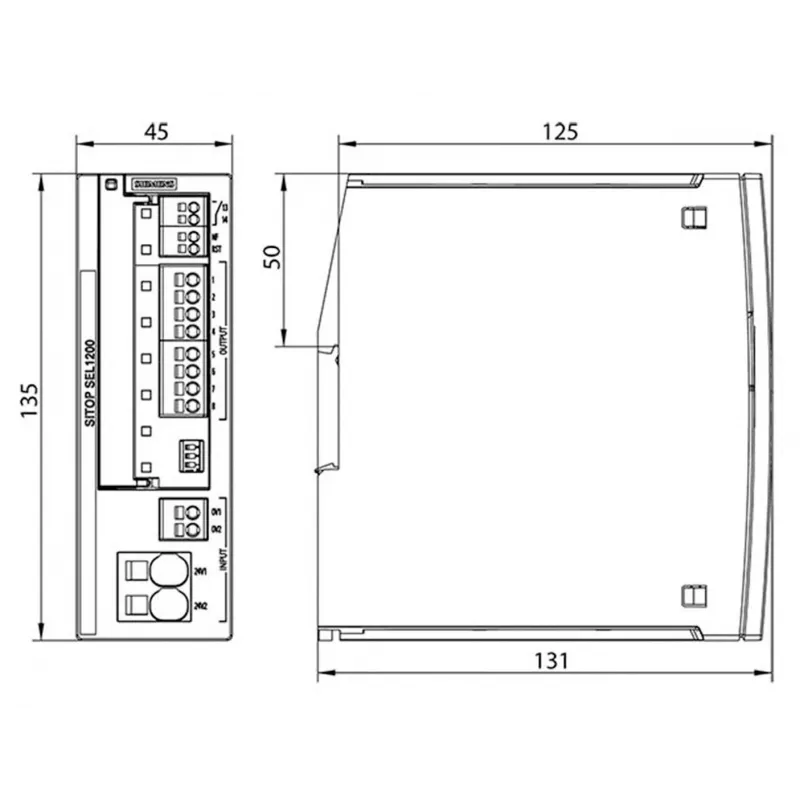 Siemens SITOP SEL1400 selektívny modul DC 24 V/8 x 2,1 A (6EP4438-7EB00-3DX0)