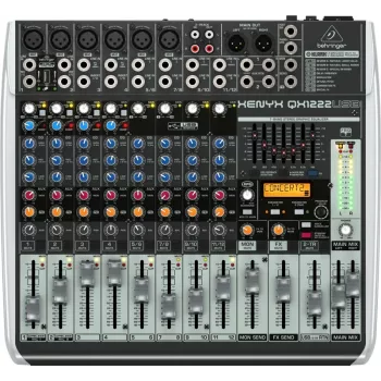 Behringer QX1222USB audio mixér 16 kanálov