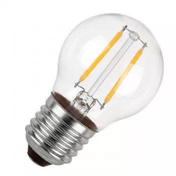 SYNERGY21 LED retrofit E27 kvapková žiarovka G45 teplá biela 1,5W pre svetelné reťaze