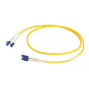 EFB Elektronik duplex prepoj LC-LC OS2 plochý dvojitý 3m žltý