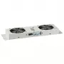 EFB-Elektronik BASIC ventilátorová jednotka 2-násobná, vrátane termostatu, RAL 9005 Plug & Play, pre nástennú skriňu IP55
