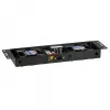 EFB-Elektronik BASIC ventilátorová jednotka 2-násobná, vrátane termostatu, RAL 9005 Plug & Play, pre nástennú skriňu IP55