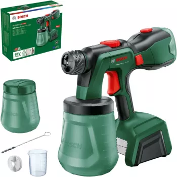 Bosch AdvancedSpray 18V-500 akumulátorová striekacia pištoľ na farbu (základná jednotka, zelená, POWER FOR ALL ALLIANCE)