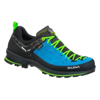 Salewa Mountain Trainer 2 GTX trekové topánky - modrá/neónovo zelená, veľkosť 46
