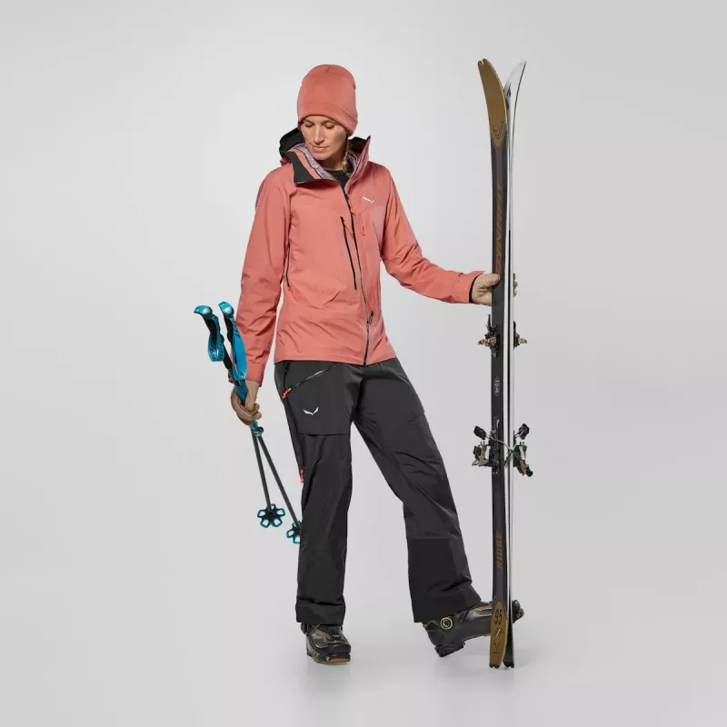 Salewa Sella 3L PTX Jacket dámska - Desert Pink - veľkosť L