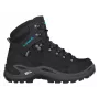LOWA Renegade GTX Mid Ws turistické topánky - dámske - Black/Turquoise