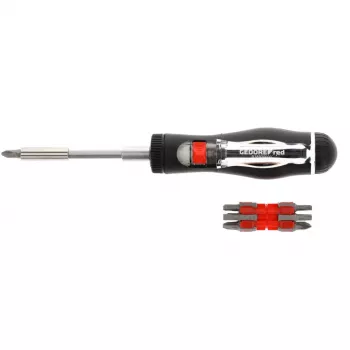 GEDORE Red račňový skrutkovač 13in1, 1/4 palca (čierna/červená, s 13 bitmi)