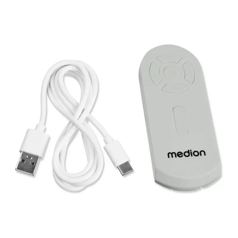 MEDION LIFE Camping Fan E10 TF (MD 12065) sivá/biela