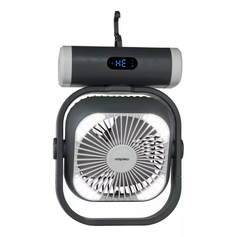 MEDION LIFE Camping Fan E10 TF (MD 12065) sivá/biela