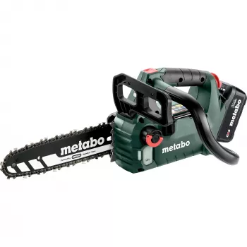 METABO MS 18 LTX BL 25 (601595900) SET akumulátorová reťazová píla (zelená/čierna, Li-Ion batéria 4,0Ah 18V)