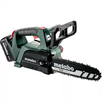 METABO MS 18 LTX BL 25 (601595900) SET akumulátorová reťazová píla (zelená/čierna, Li-Ion batéria 4,0Ah 18V)