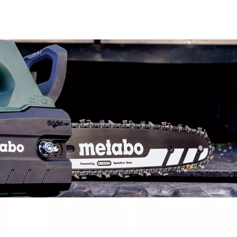 METABO MS 18 LTX BL 25 (601595900) SET akumulátorová reťazová píla (zelená/čierna, Li-Ion batéria 4,0Ah 18V)