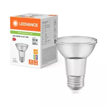 OSRAM PAR20 50W 6.4W 927 E27 stmievateľná LED reflektorová žiarovka 350 lm 2700K teplá biela