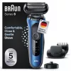 Braun Series 6 61-B4500cs fóliový holiaci strojček modrý