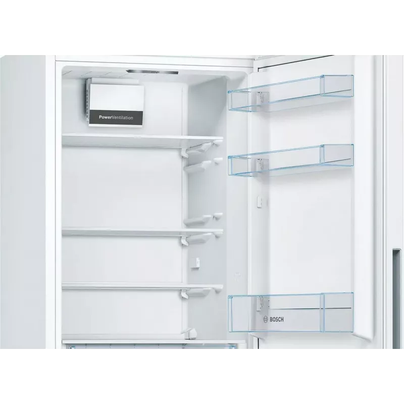 Bosch KGV362WEAS chladnička s mrazničkou, biela, 308 L celkový úžitkový objem, energetická trieda E