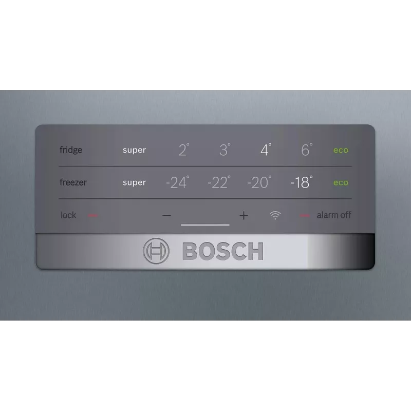 Bosch KGN397LEQ voľne stojaca chladnička s mrazničkou s NoFrost, VitaFresh, 363 l, vzhľad inox, energetická trieda E