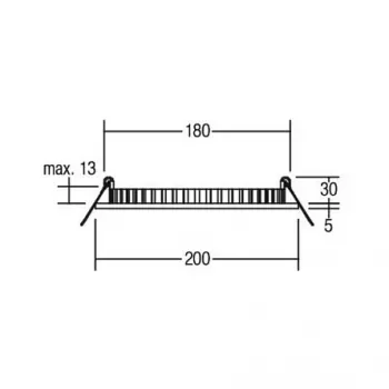 Brumberg 12217073 EB-Panel FLAT30 okrúhly biely 830 16W 24V LED podhľadový panel