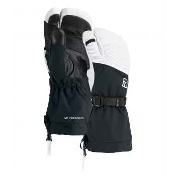 Ortovox Freeride 3 Finger Glove Pro - Black Raven/Black, veľkosť M