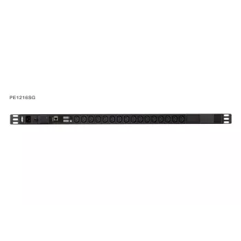 ATEN PE1216SG meraná PDU s prepäťovou ochranou, IEC C20 na 16x C13, 1U rackmontáž, 16A, 200-240V