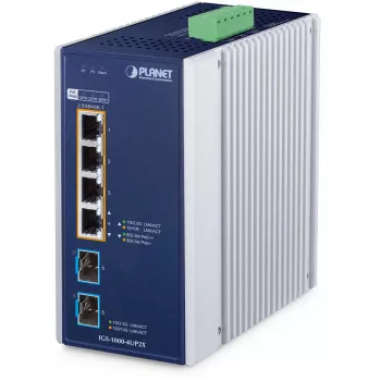 PLANET priemyselný 4-portový PoE++ switch IGS-1000-4UP2X