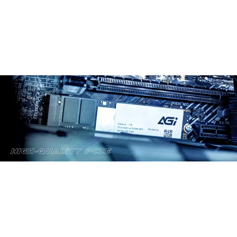 AGI TECHNOLOGY 512GB M.2 2280 PCIe Gen3 x4 NVMe SSD, 3000MB/s čítanie, 1400MB/s zápis